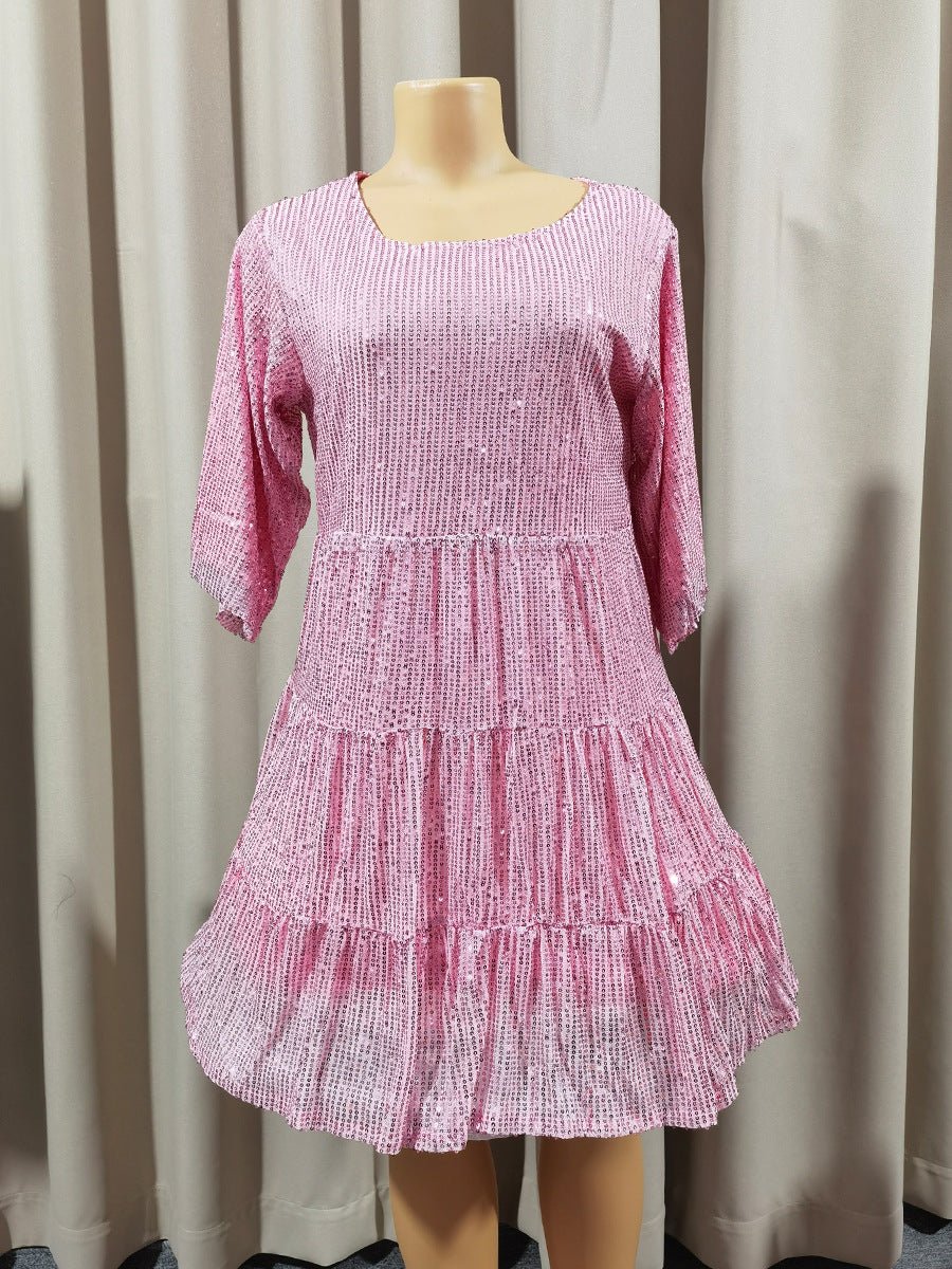 Cross-Border Fashion Sequined Dress - Europe & US Style