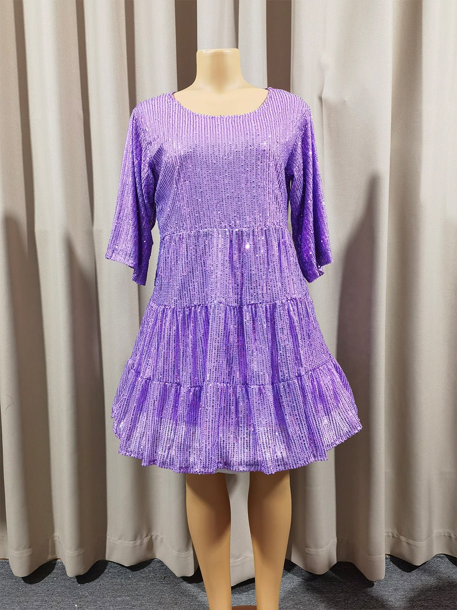 Cross-Border Fashion Sequined Dress - Europe & US Style