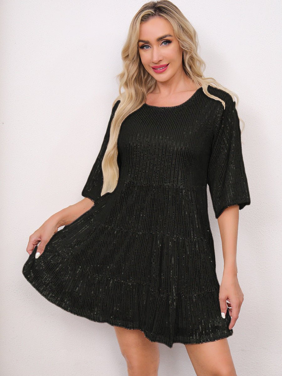 Cross-Border Fashion Sequined Dress - Europe & US Style