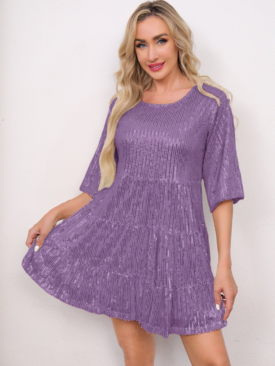 Cross-Border Fashion Sequined Dress - Europe & US Style