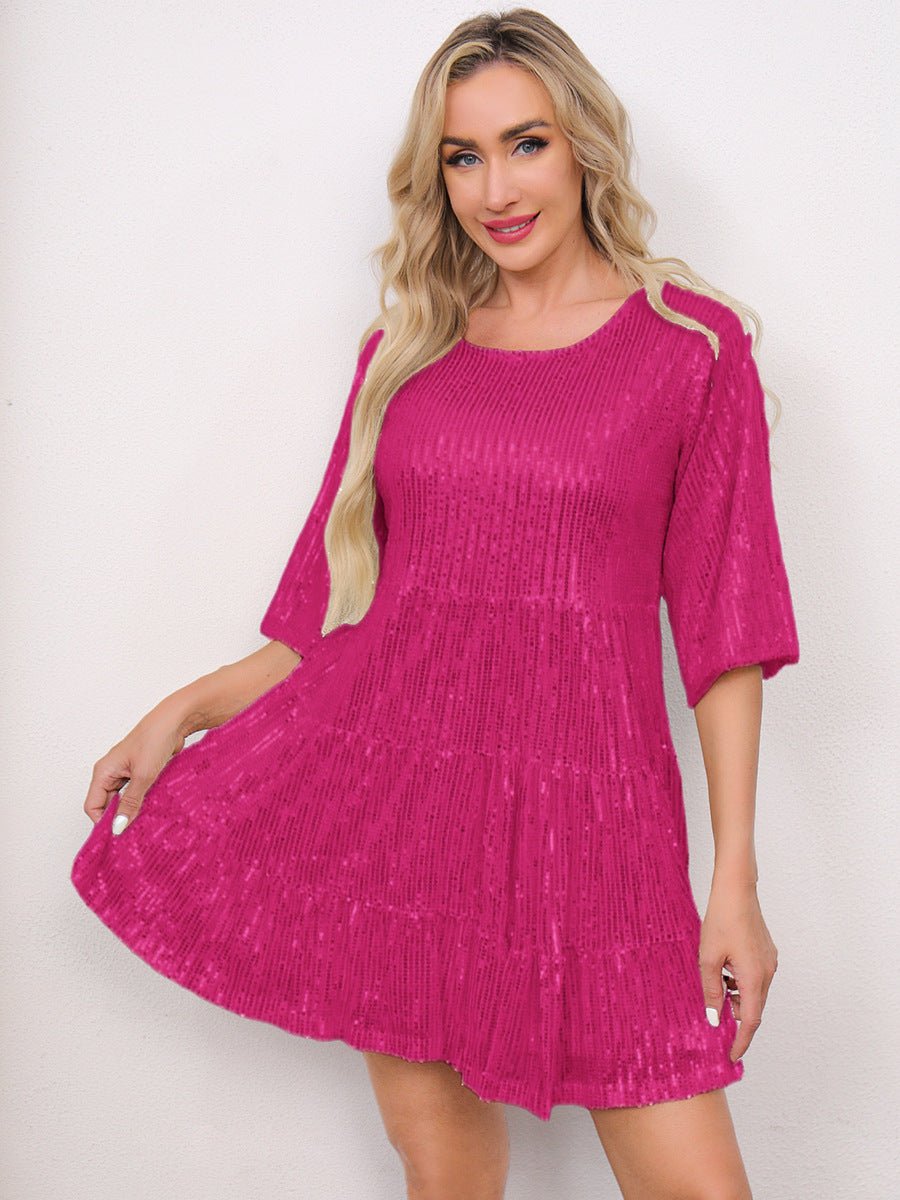 Cross-Border Fashion Sequined Dress - Europe & US Style
