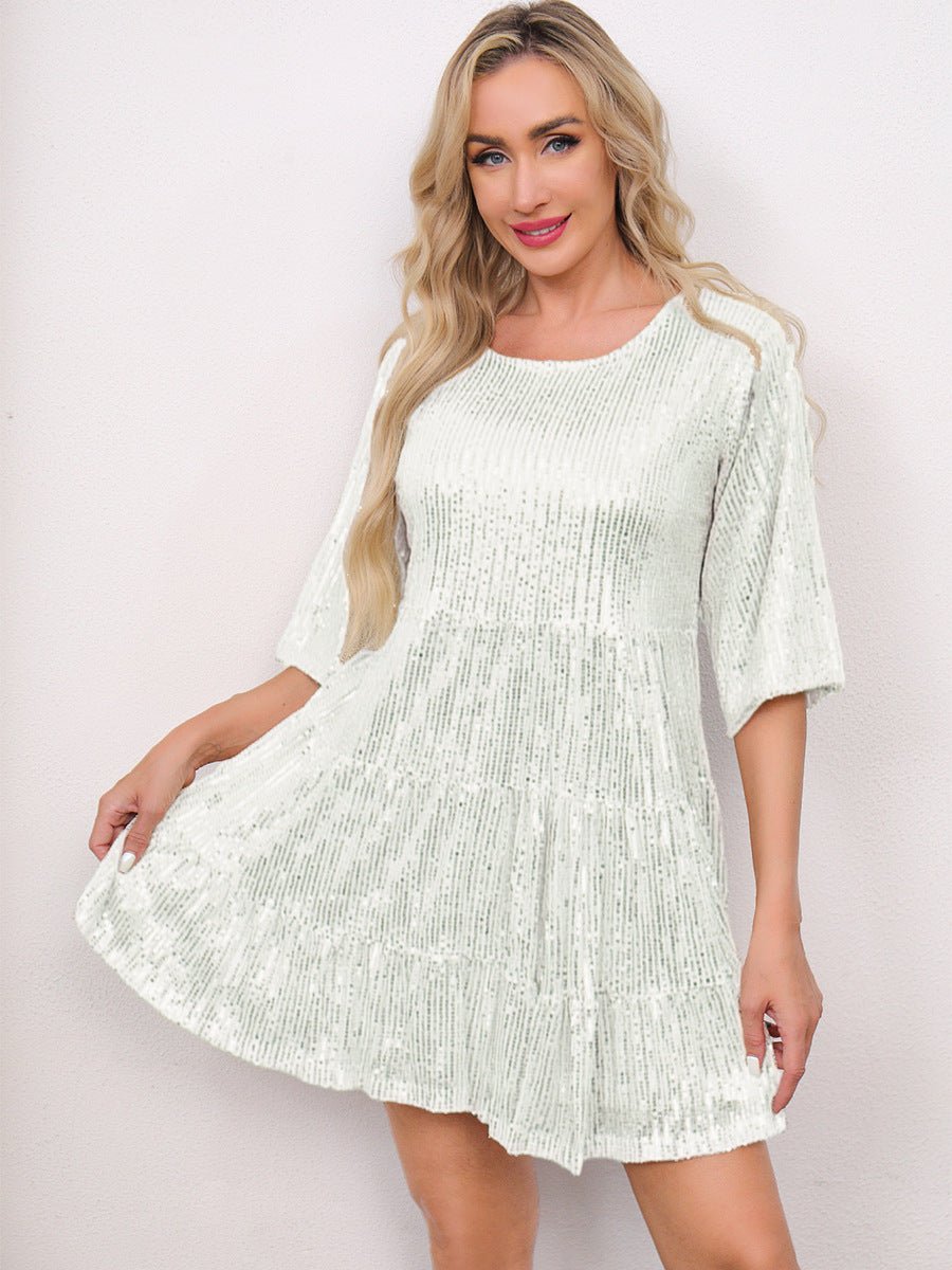 Cross-Border Fashion Sequined Dress - Europe & US Style