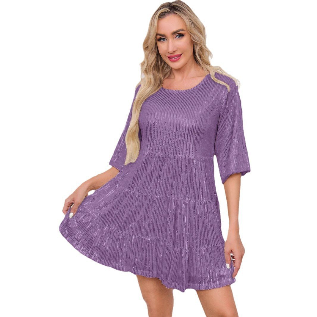 Cross-Border Fashion Sequined Dress - Europe & US Style