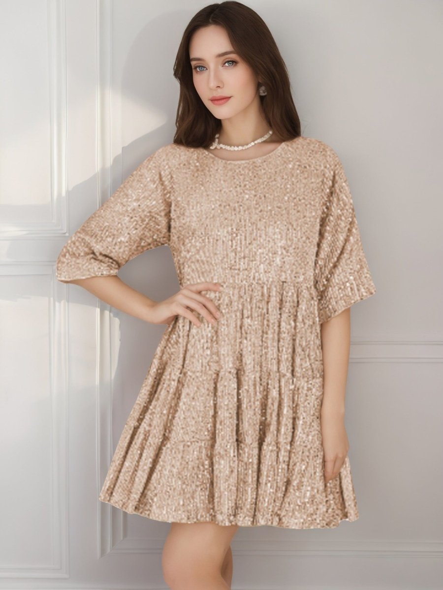 Cross-Border Fashion Sequined Dress - Europe & US Style