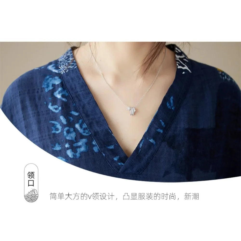 Ethnic Bohemian Beach Dress Women Casual Fashion