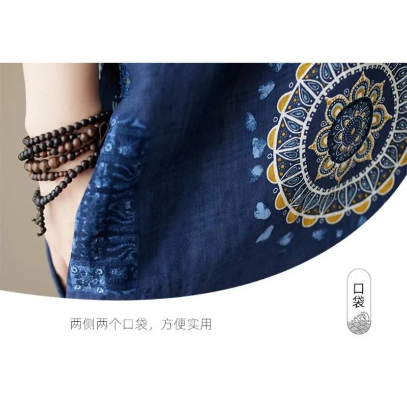 Ethnic Bohemian Beach Dress Women Casual Fashion