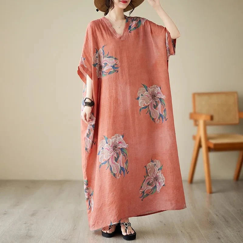 Ethnic Bohemian Beach Dress Women Casual Fashion