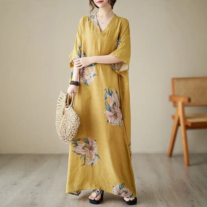 Ethnic Bohemian Beach Dress Women Casual Fashion