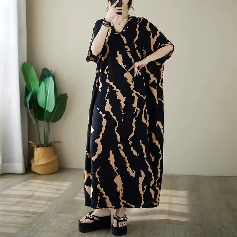 Ethnic Bohemian Beach Dress Women Casual Fashion