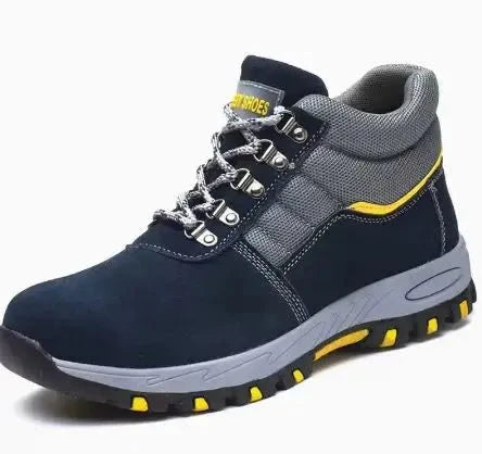 High Quality Winter Boots Men Steel Toe Cap Safety Boots Work Shoes Men Puncture-Proof Work Boots Plush Warm Safety Shoes male