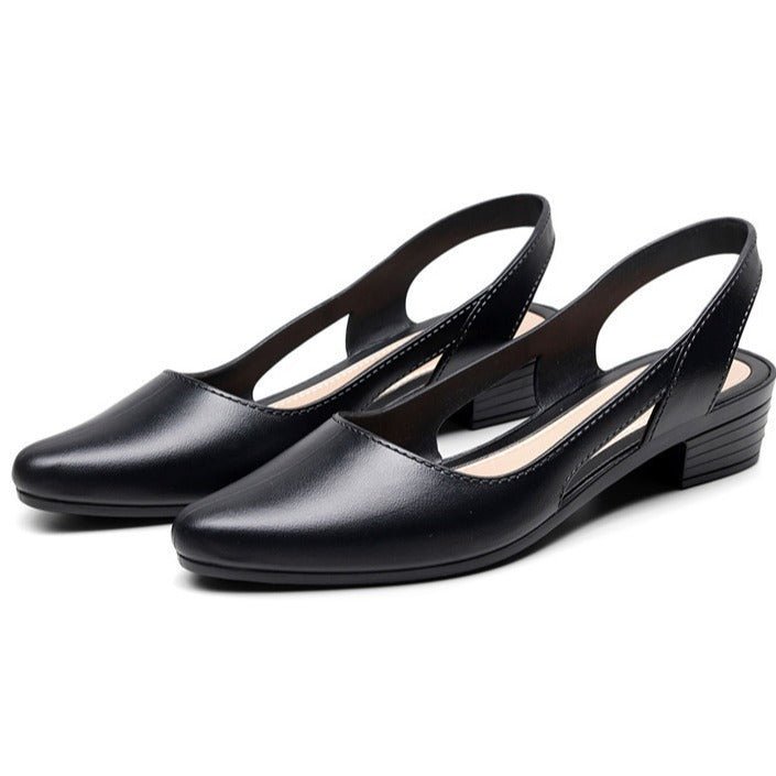 Korean Style Mid-Low Heel Jelly Sandals for Women