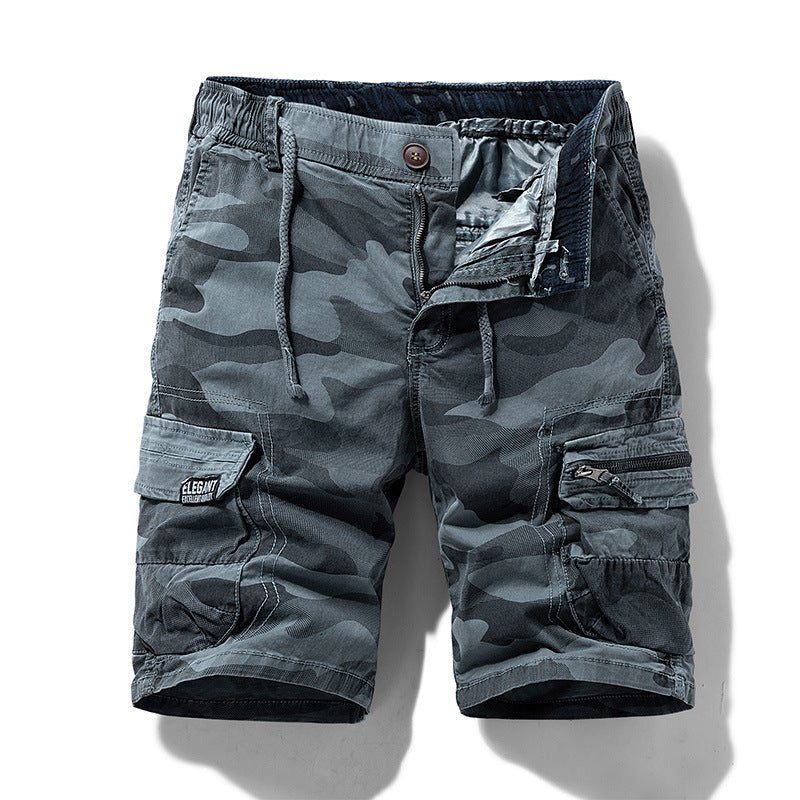 Men's Camo Street Outdoor Stretch Tooling Shorts