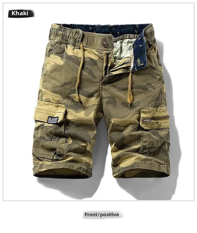 Men's Camo Street Outdoor Stretch Tooling Shorts
