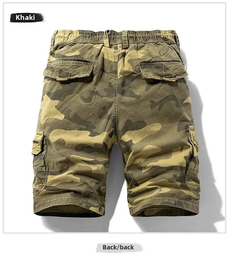 Men's Camo Street Outdoor Stretch Tooling Shorts