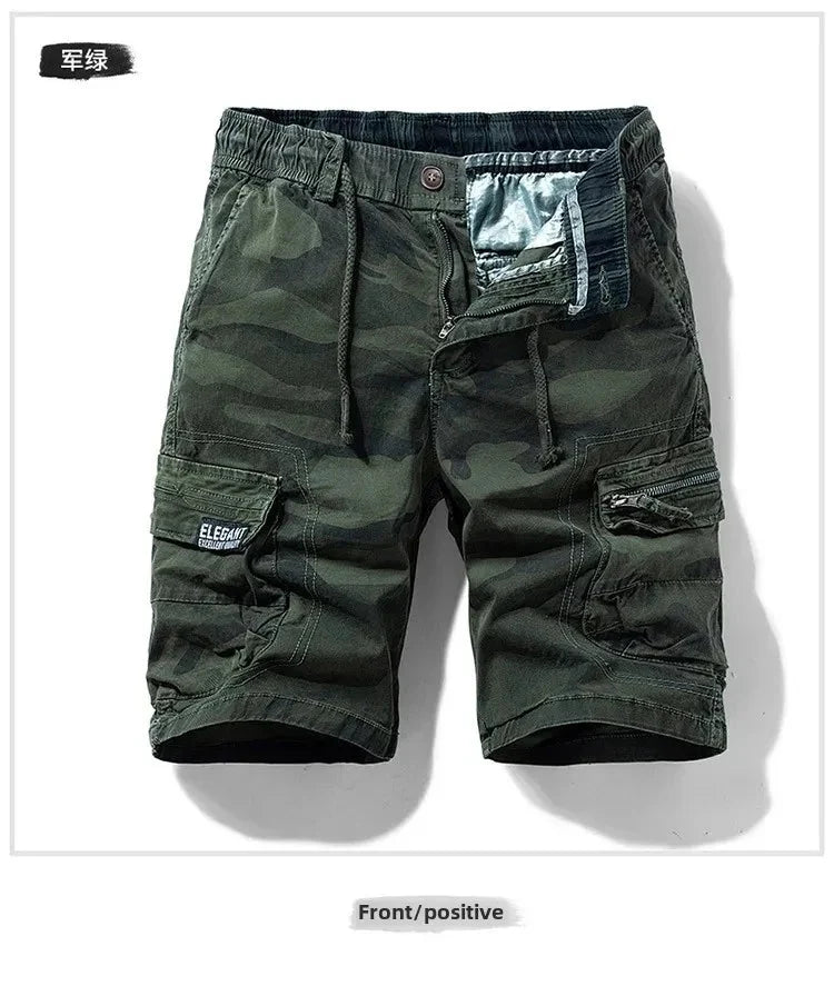 Men's Camo Street Outdoor Stretch Tooling Shorts