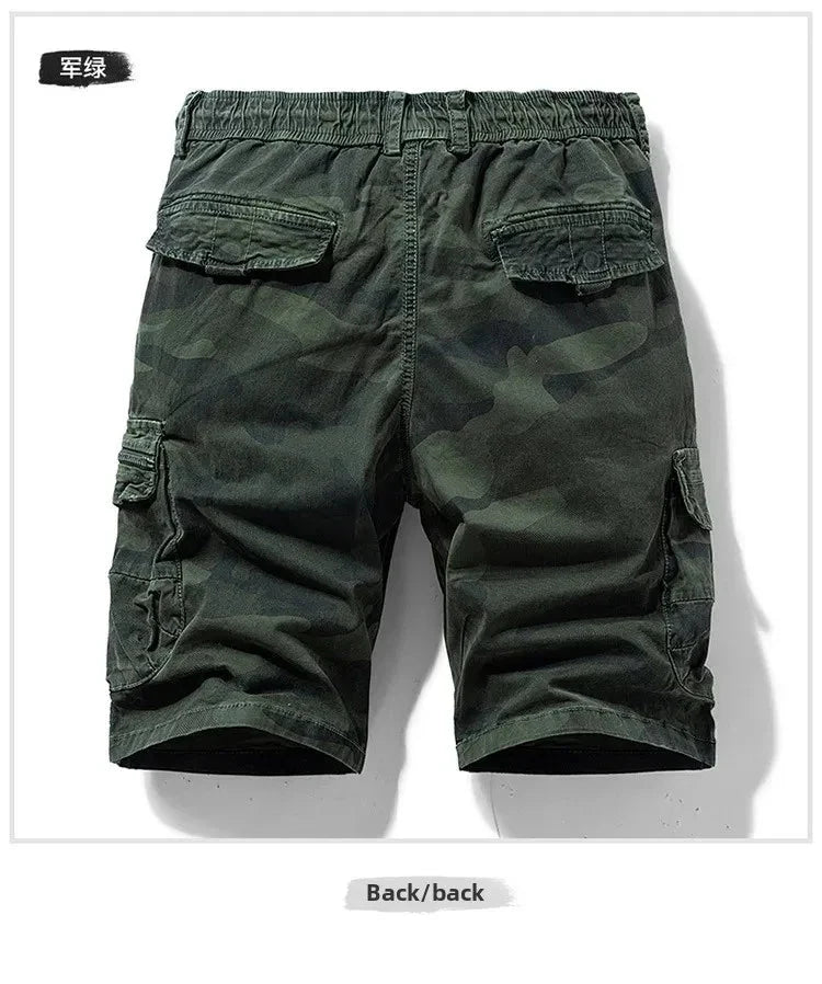 Men's Camo Street Outdoor Stretch Tooling Shorts