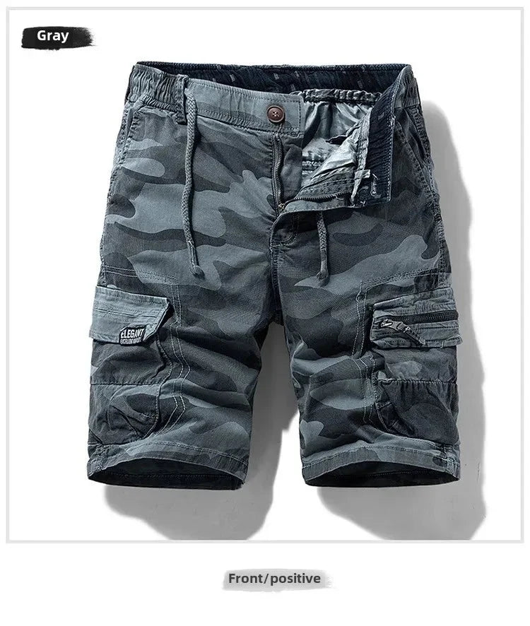 Men's Camo Street Outdoor Stretch Tooling Shorts