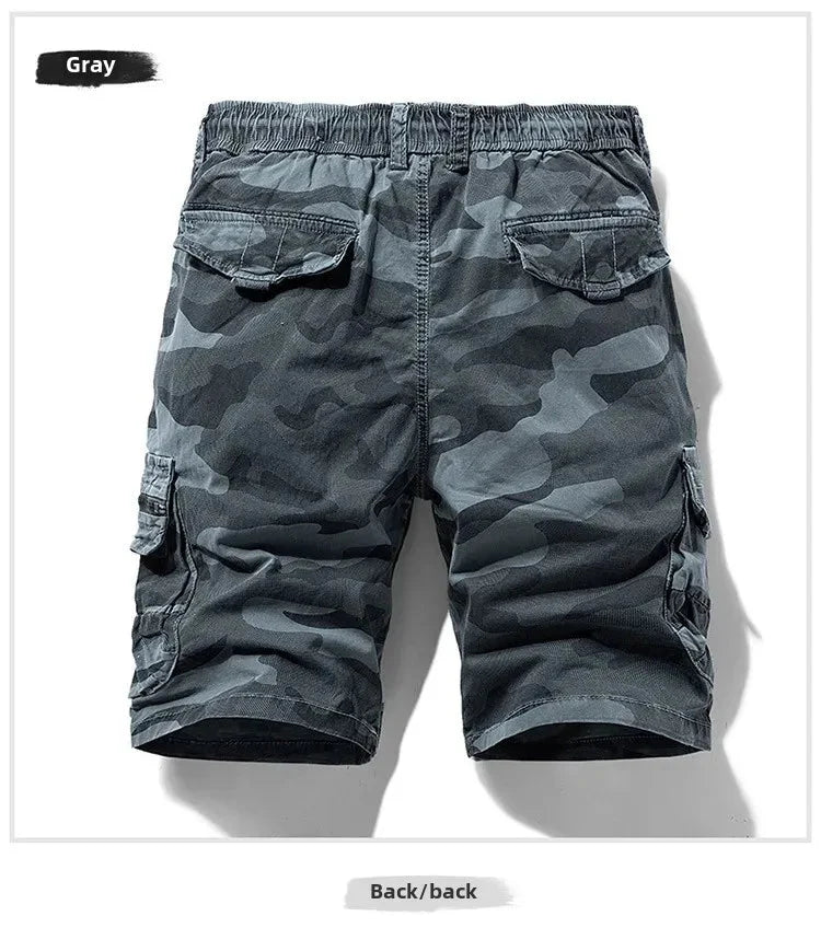 Men's Camo Street Outdoor Stretch Tooling Shorts