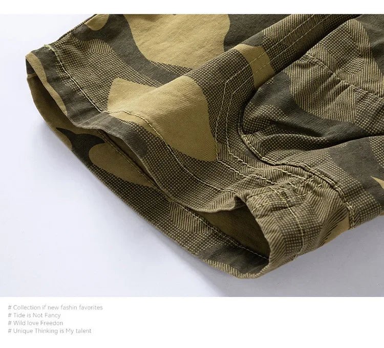 Men's Camo Street Outdoor Stretch Tooling Shorts