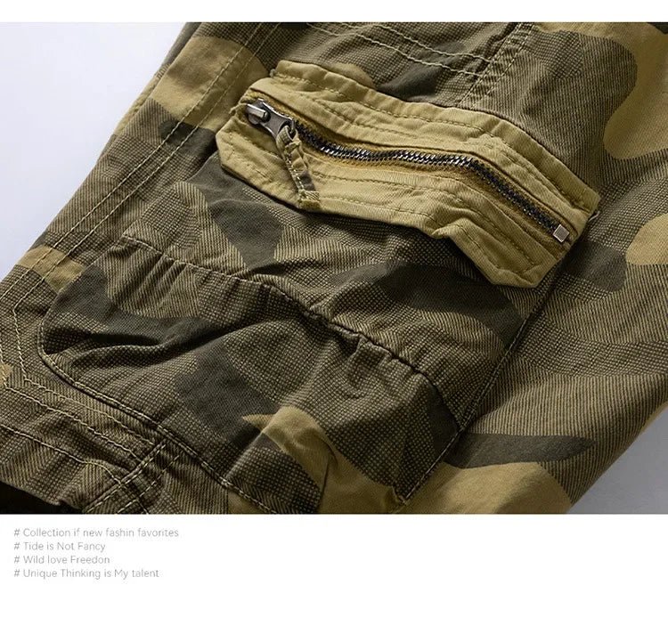 Men's Camo Street Outdoor Stretch Tooling Shorts