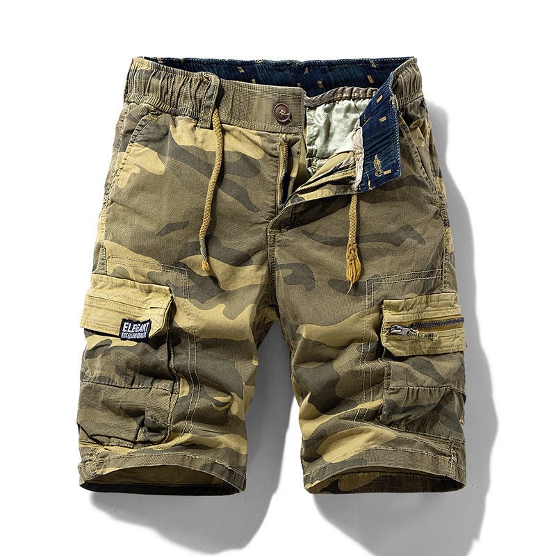 Men's Camo Street Outdoor Stretch Tooling Shorts