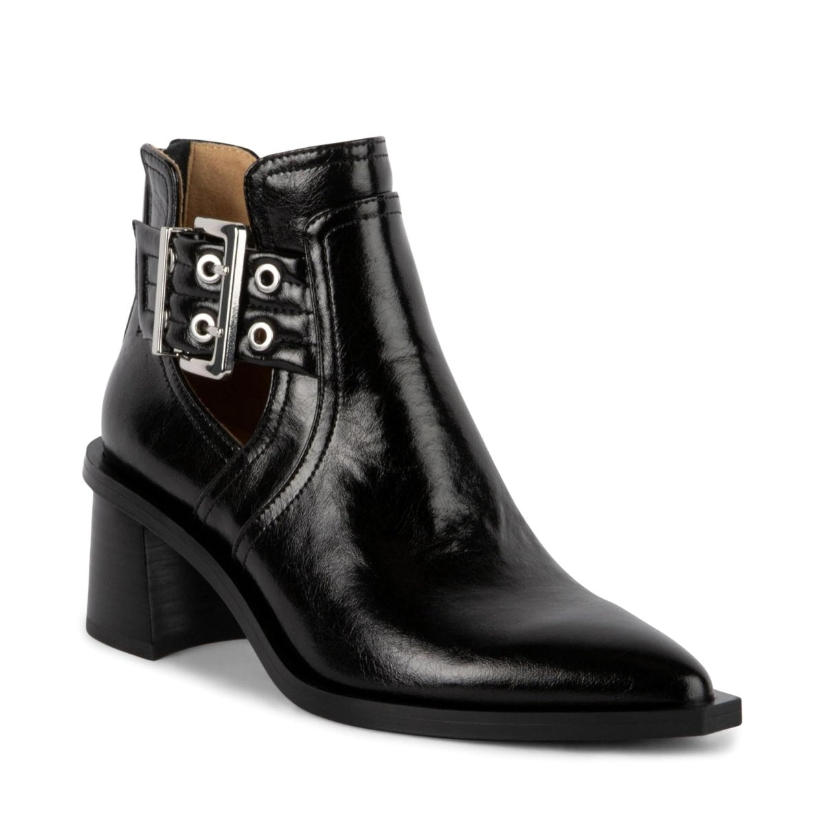 Steve Madden Ladies Gatewood Black Ankle Boot 6