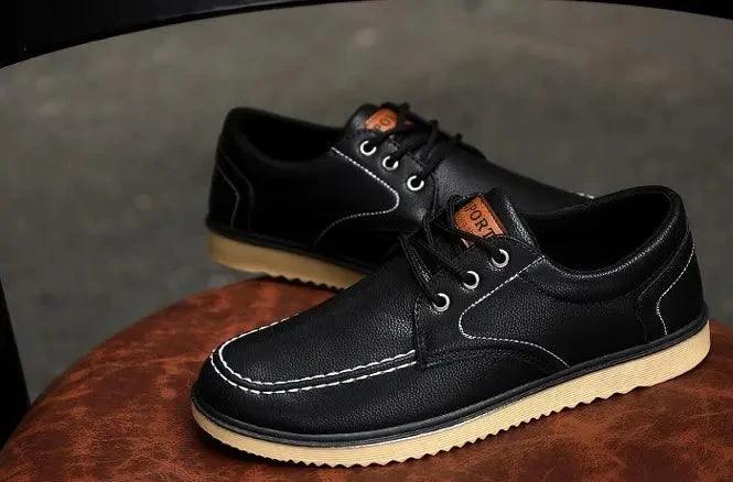 Mandotos Men Canvas Shoes Korean Edition Spring Autumn Old Beijing Casual Black