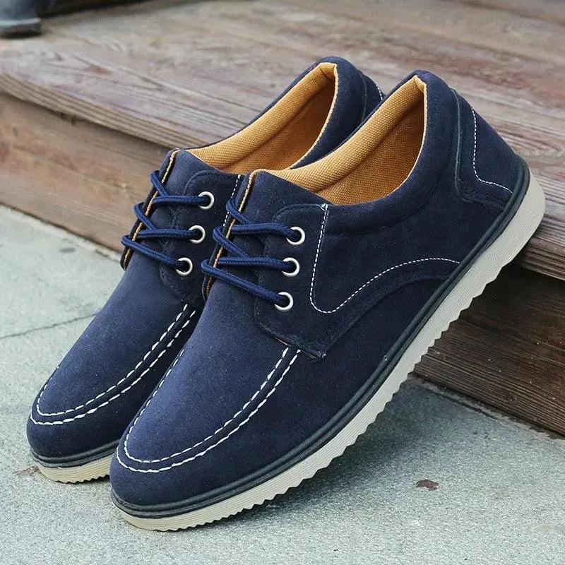 Mandotos Men Canvas Shoes Korean Edition Spring Autumn Old Beijing Casual Black