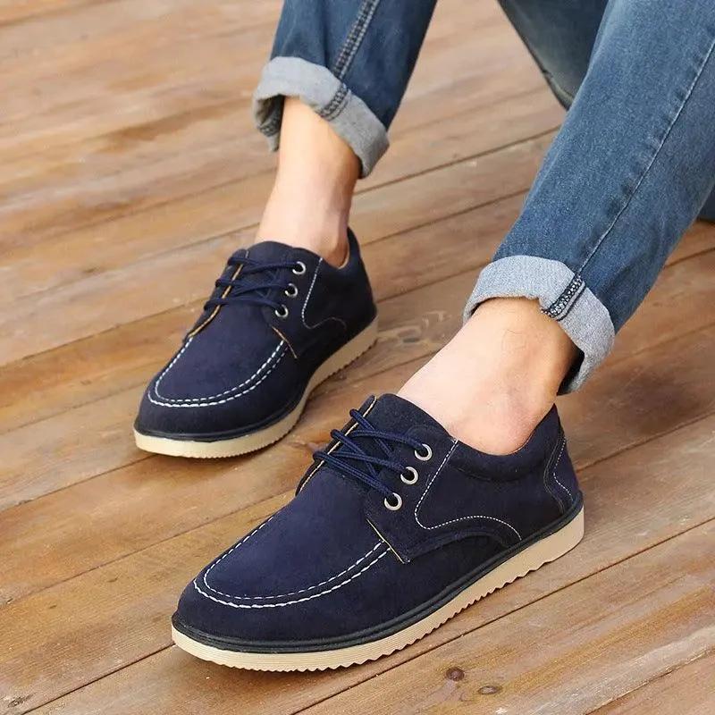 Mandotos Men Canvas Shoes Korean Edition Spring Autumn Old Beijing Casual Black