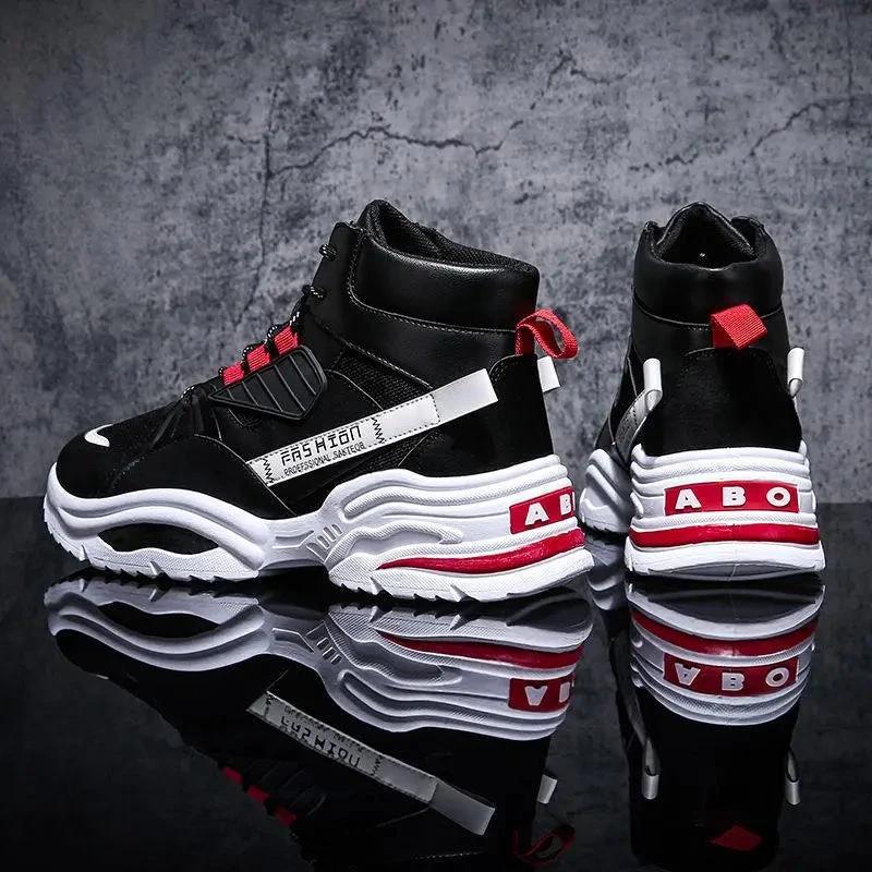 Men's High-Top Shoes - Korean Style Autumn Footwear