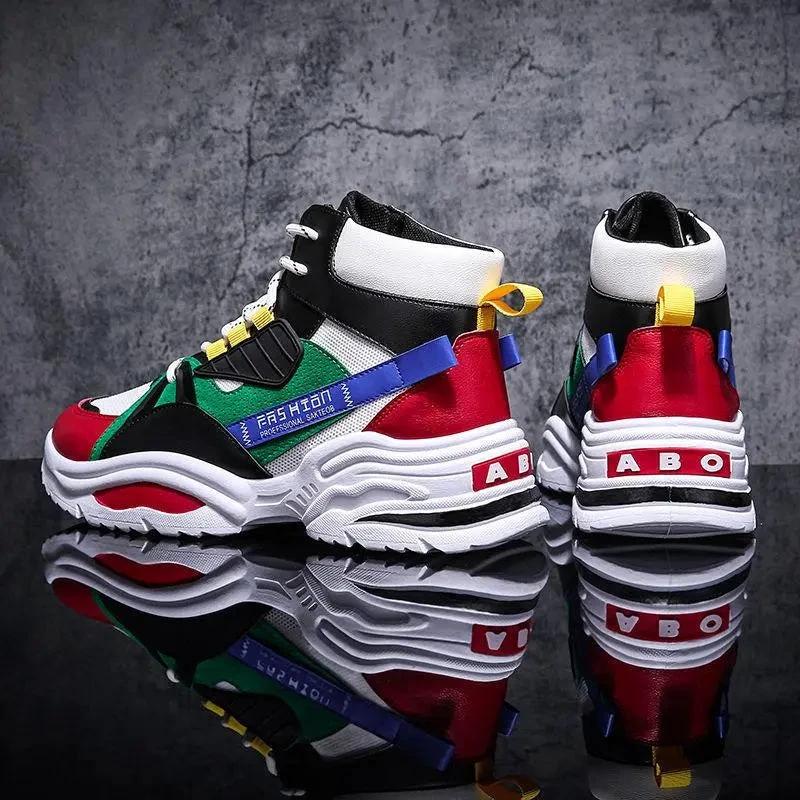 Men's High-Top Shoes - Korean Style Autumn Footwear