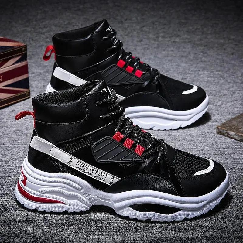 Men's High-Top Shoes - Korean Style Autumn Footwear