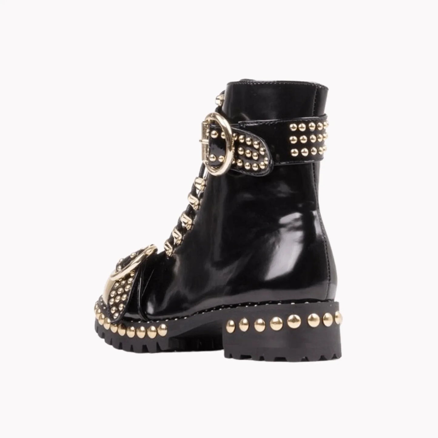 Rugged Studded Buckle Boots