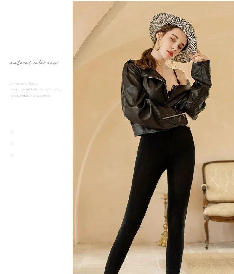 Winter Leggings For Women Warm Leggins Solid Color Velvet Leggins High Waist Leggings Stretchy Leggings dropshipping