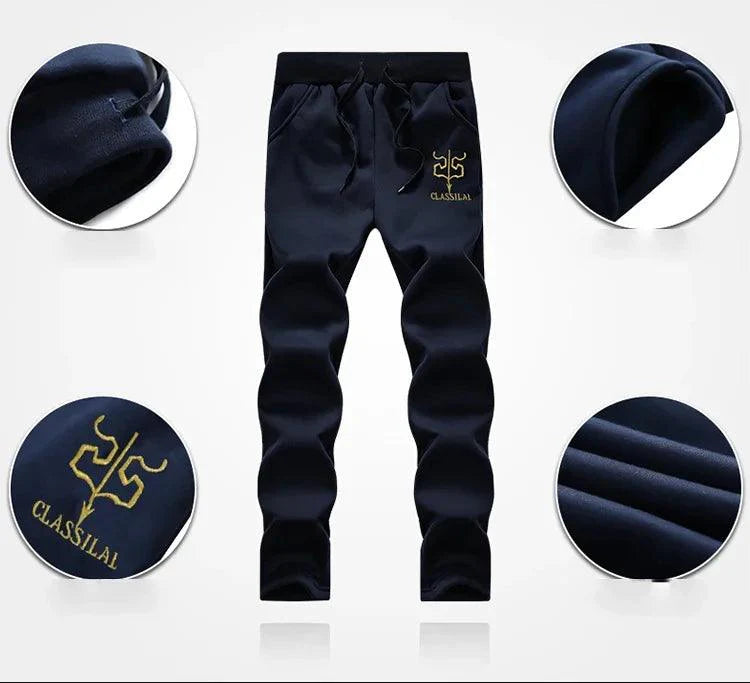 Men's Winter Sports Set: Stylish, Warm 2-Piece Ensemble for Outdoor Adventures