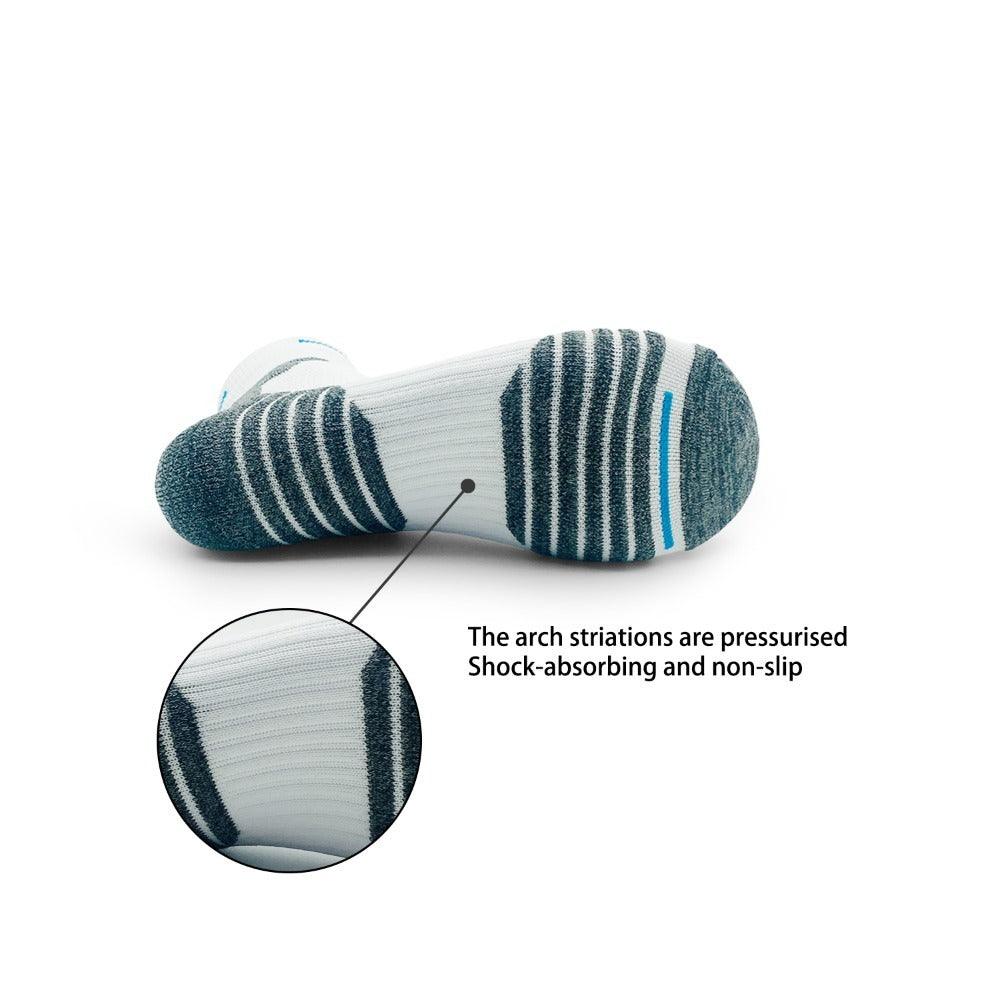 Men's Padded Ankle Socks - 6 Pairs of Performance Sports Running Socks for All-Day Comfort