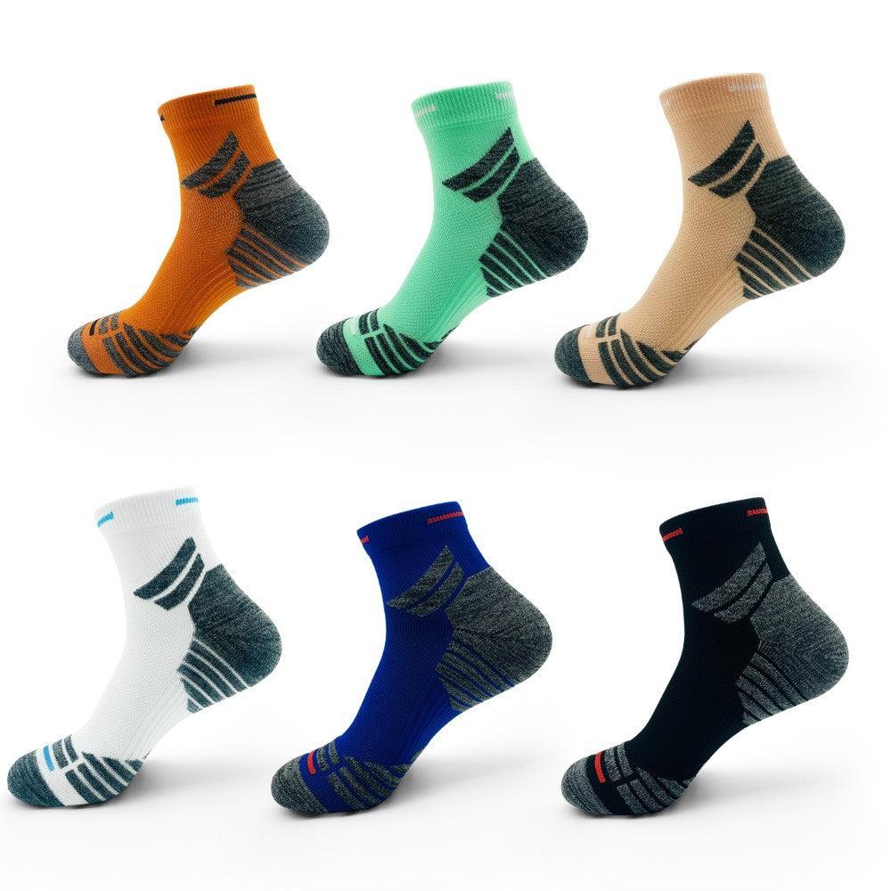 Men's Padded Ankle Socks - 6 Pairs of Performance Sports Running Socks for All-Day Comfort