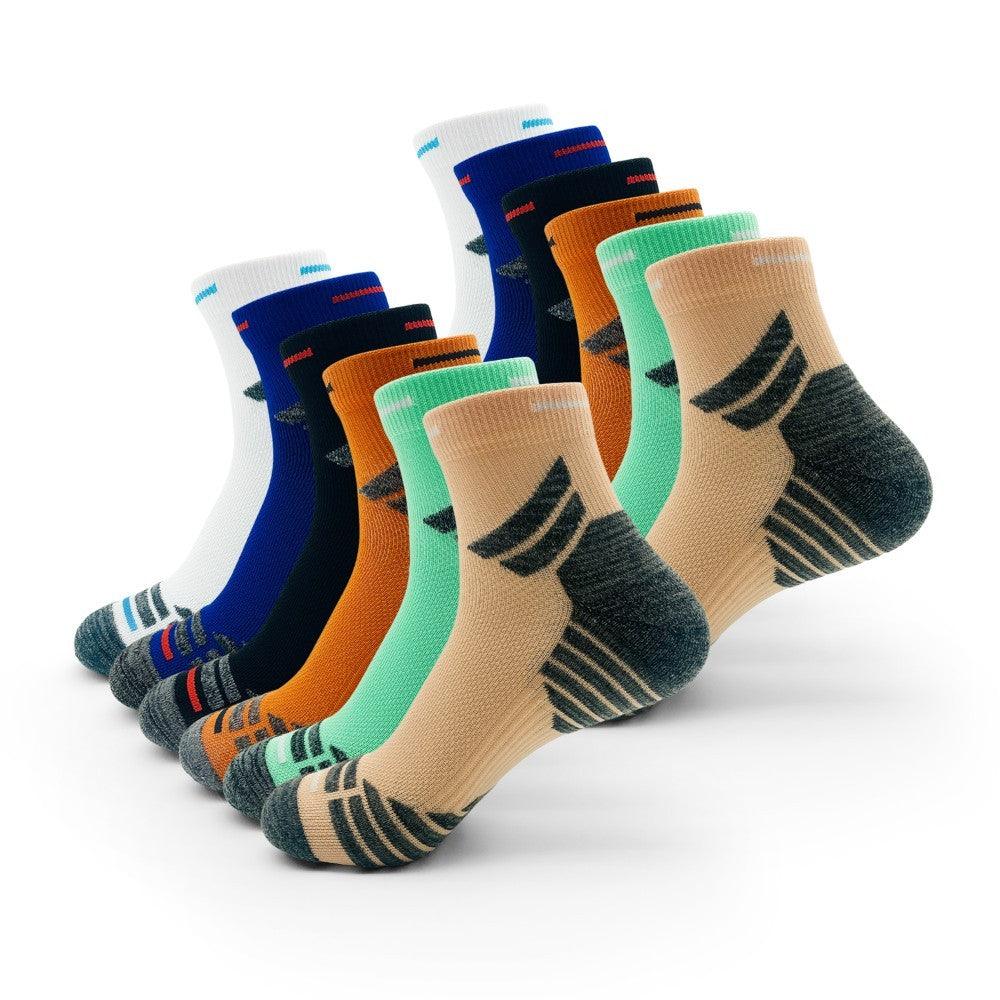 Men's Padded Ankle Socks - 6 Pairs of Performance Sports Running Socks for All-Day Comfort