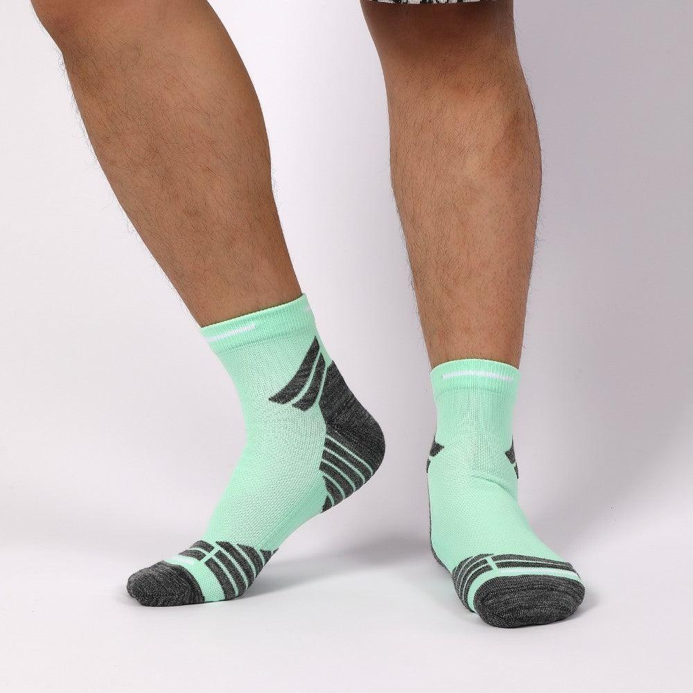 Men's Padded Ankle Socks - 6 Pairs of Performance Sports Running Socks for All-Day Comfort