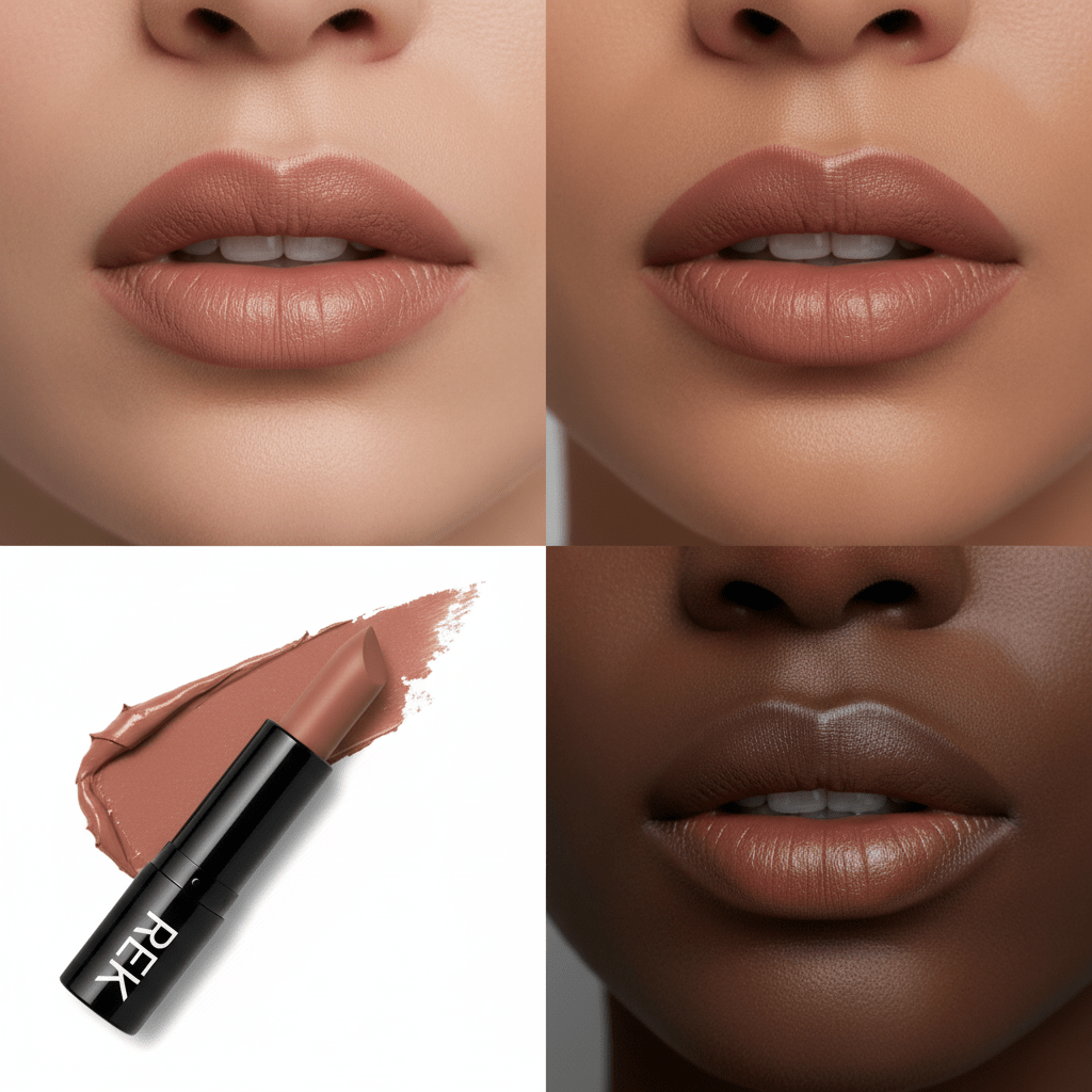 Cream Lipstick Collection | REK Cosmetics | Creamy Satin Finish, Longwear Formula