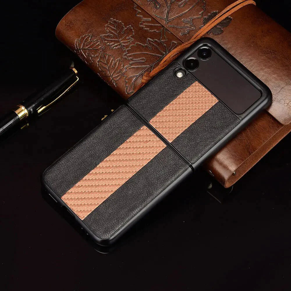 Samsung Z Flip 3 5G Leather Folding Case