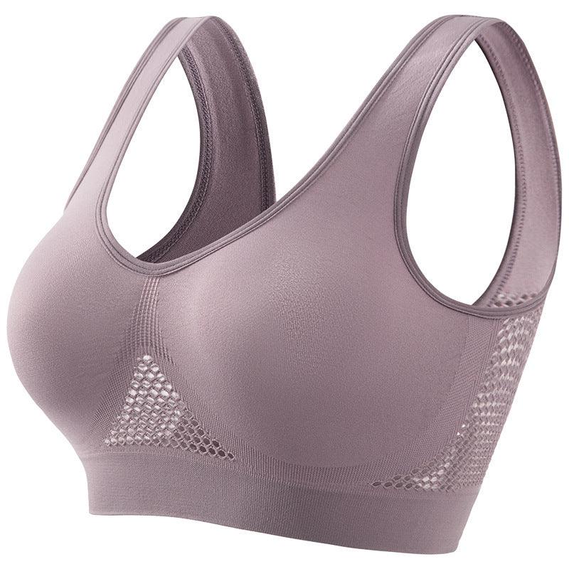 Plus Size Women's Push-Up Sports Bra - Perfect for Running & Yoga