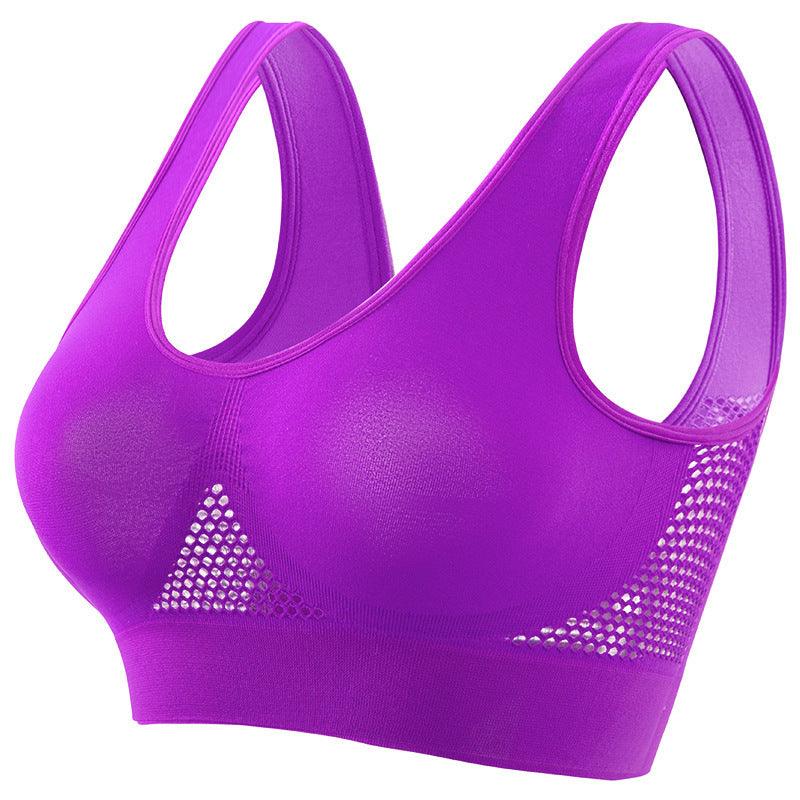 Plus Size Women's Push-Up Sports Bra - Perfect for Running & Yoga