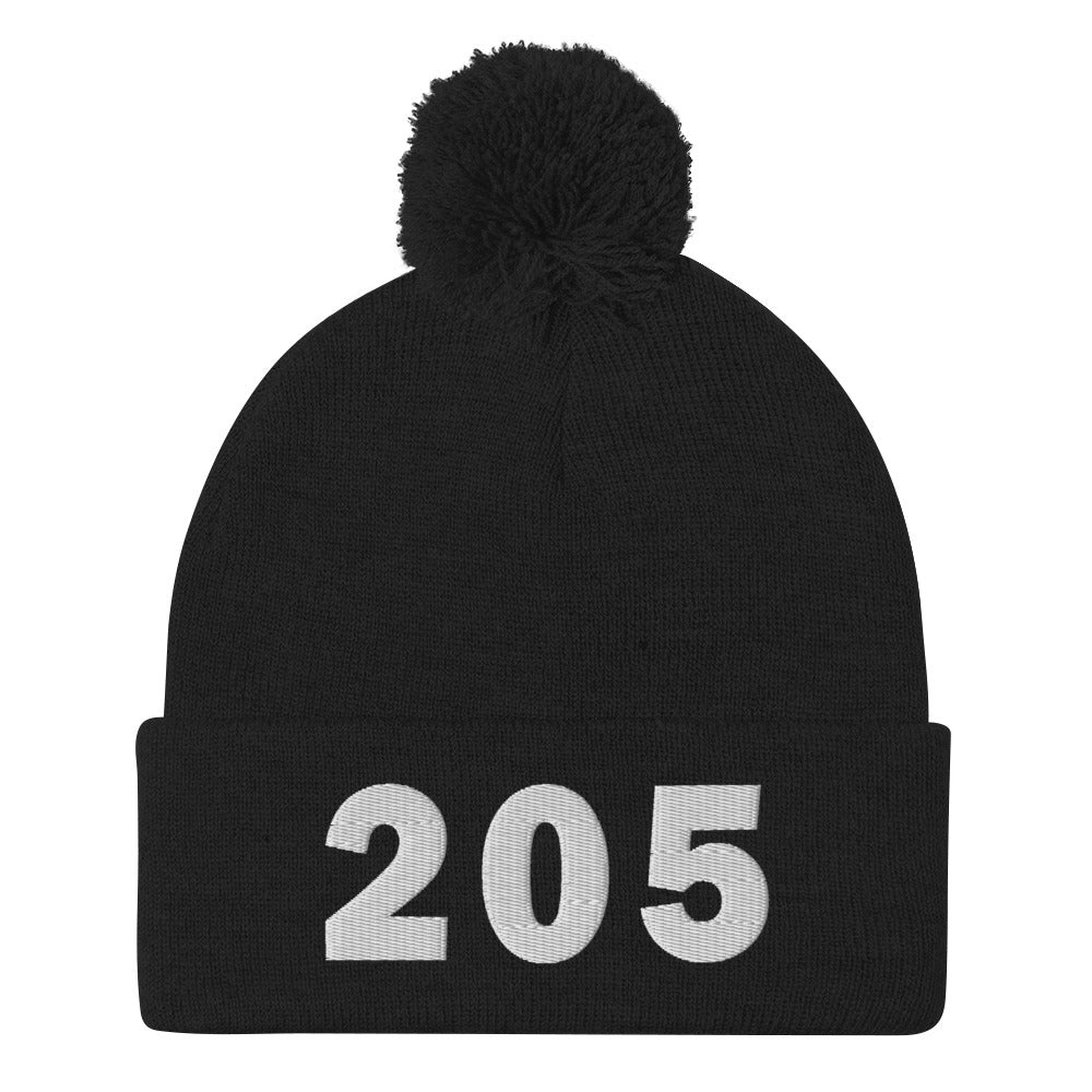 205 Area Code Pom-Pom Beanie