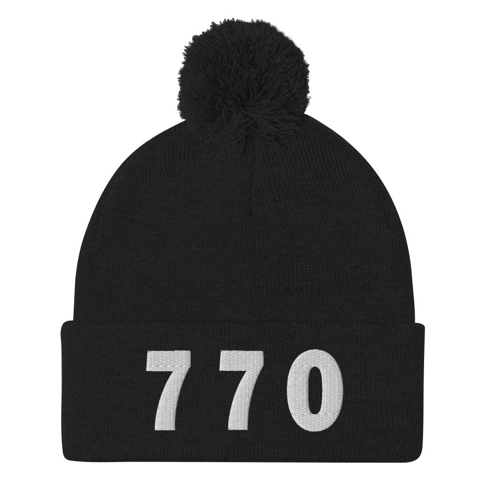770 Area Code Pom-Pom Beanie