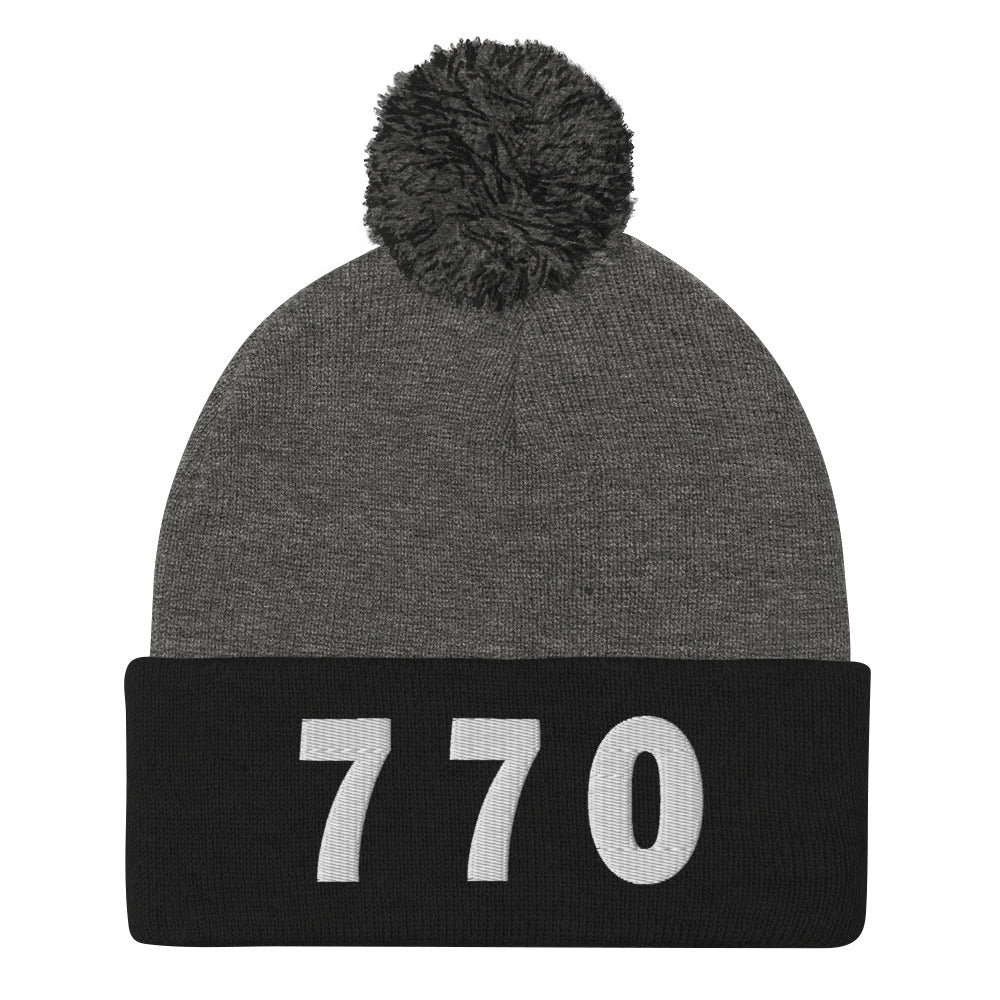 770 Area Code Pom-Pom Beanie