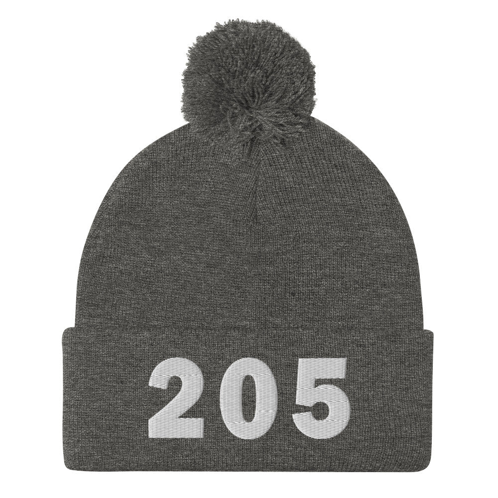 205 Area Code Pom-Pom Beanie