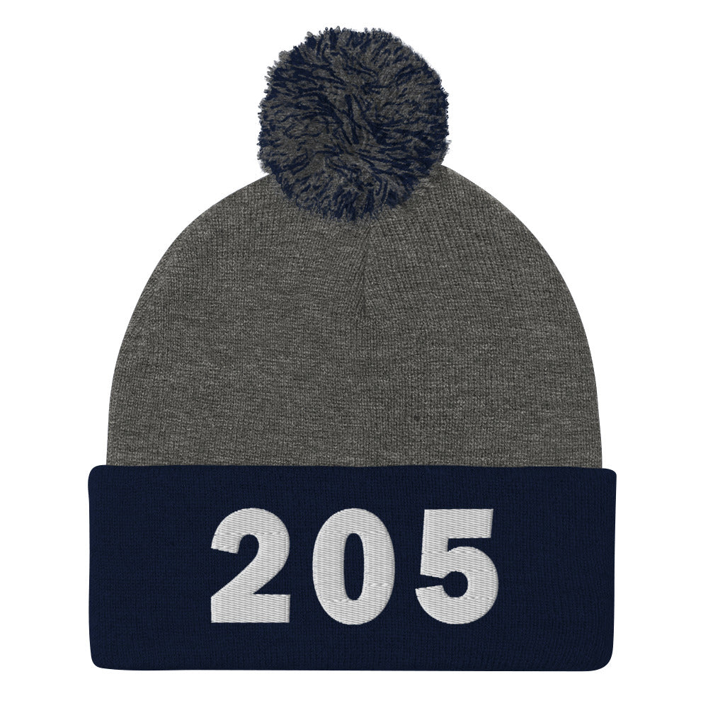 205 Area Code Pom-Pom Beanie