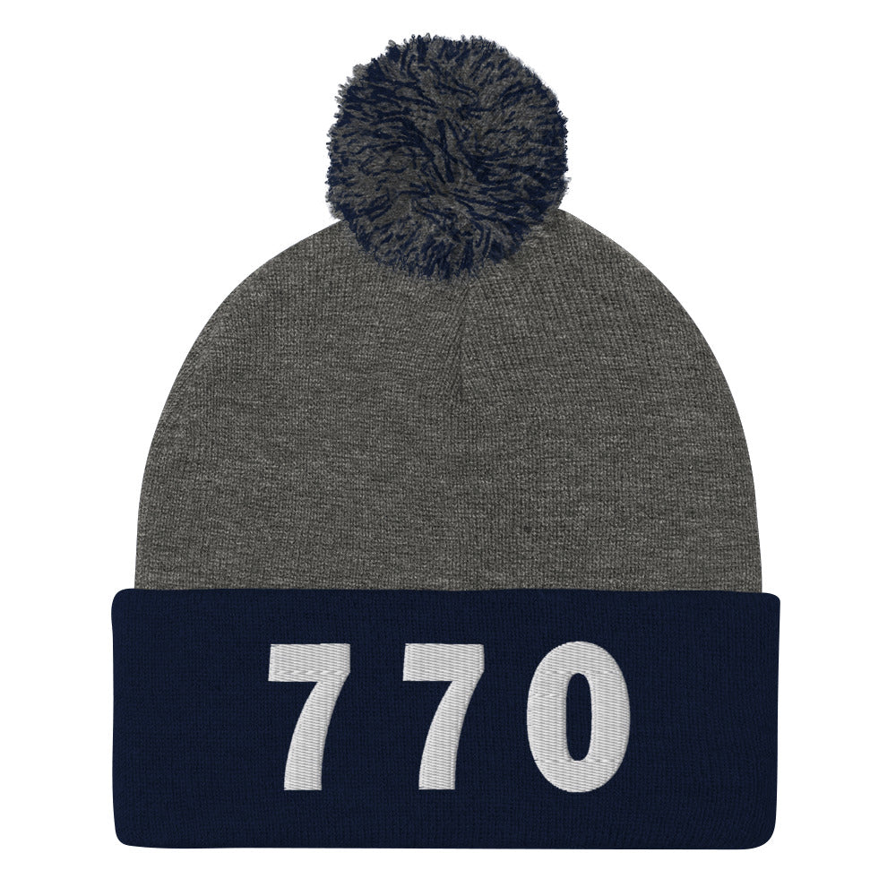 770 Area Code Pom-Pom Beanie