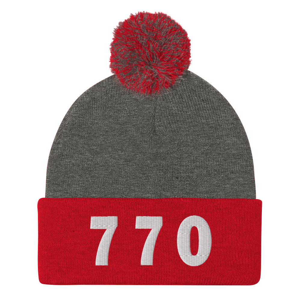 770 Area Code Pom-Pom Beanie